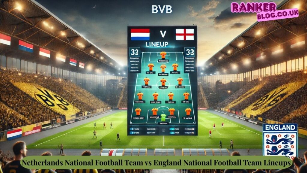 Netherlands National Football Team vs England National Football Team Lineups