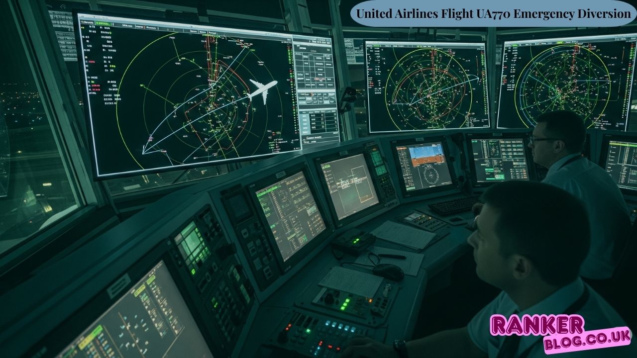 United Airlines Flight UA770 Emergency Diversion: Barcelona to Chicago Flight Safely Lands in London