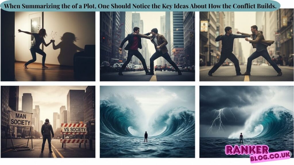 When Summarizing the of a Plot, One Should Notice the Key Ideas About How the Conflict Builds
