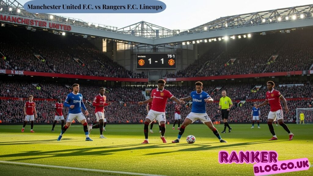 Manchester United F.C. vs Rangers F.C. Lineups