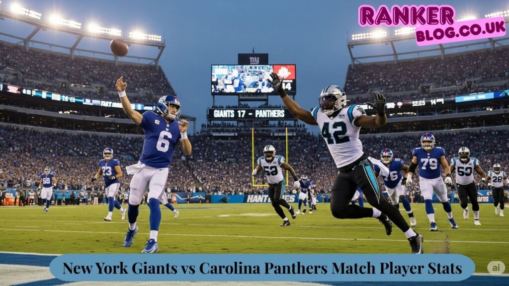 New York Giants vs Carolina Panthers Match Player Stats