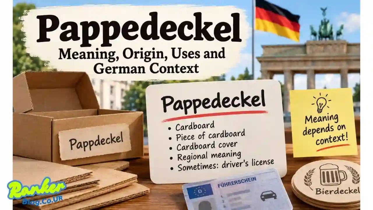 Pappedeckel: Meaning, Origin, Uses and German Context