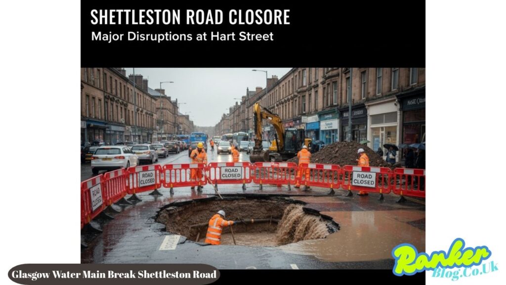 Glasgow Water Main Break Shettleston Road