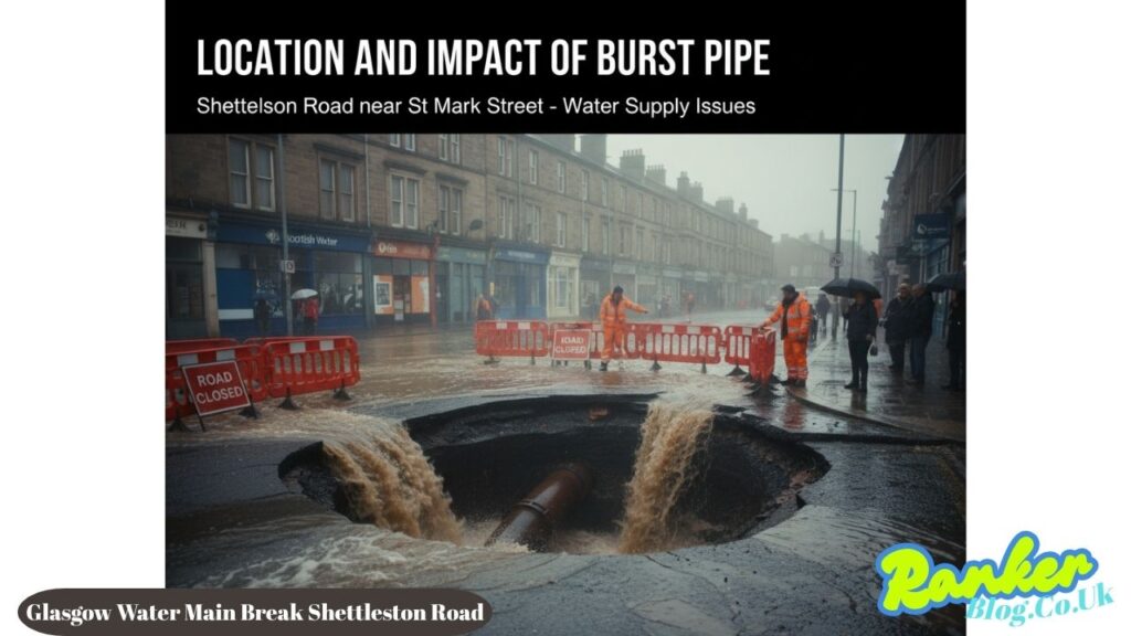 Glasgow Water Main Break Shettleston Road