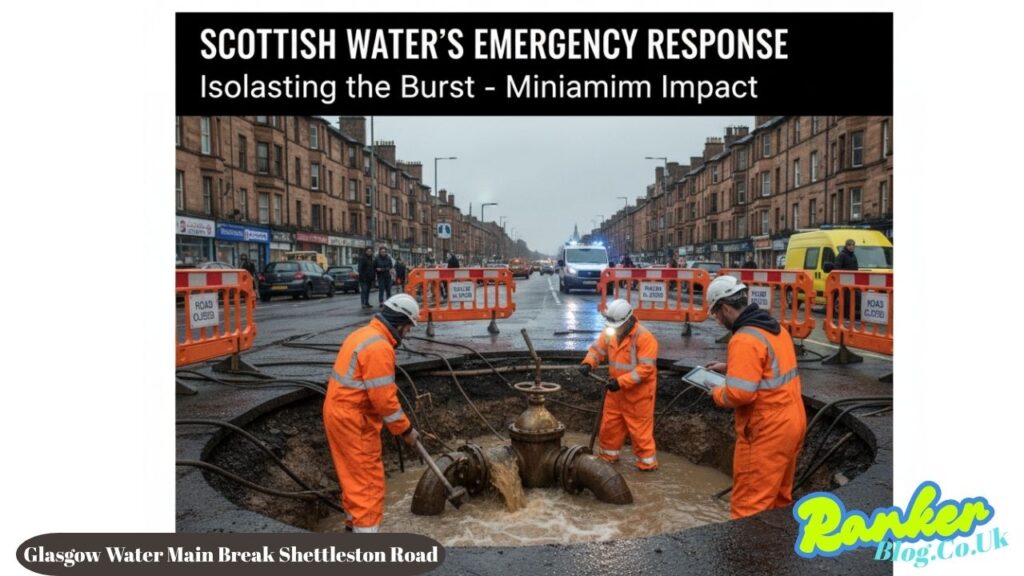 Glasgow Water Main Break Shettleston Road