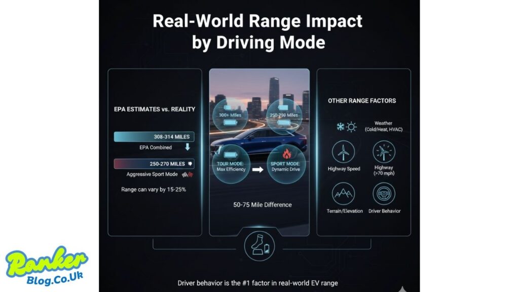 Do the Driving Modes in Cadillac Lyriq Offer Different Ranges or Battery Usages?