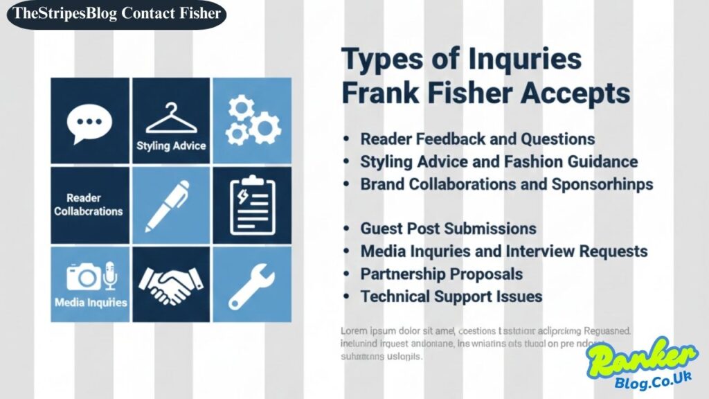 TheStripesBlog Contact Fisher