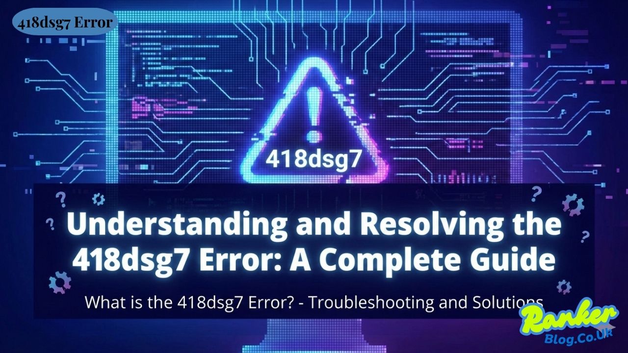 Understanding and Resolving the 418dsg7 Error A Complete Guide