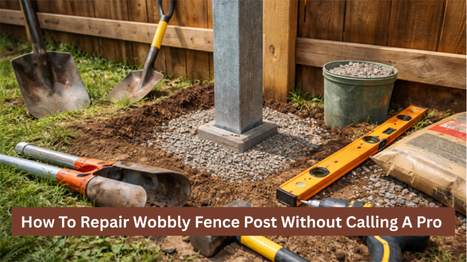 How To Repair Wobbly Fence Post Without Calling A Pro