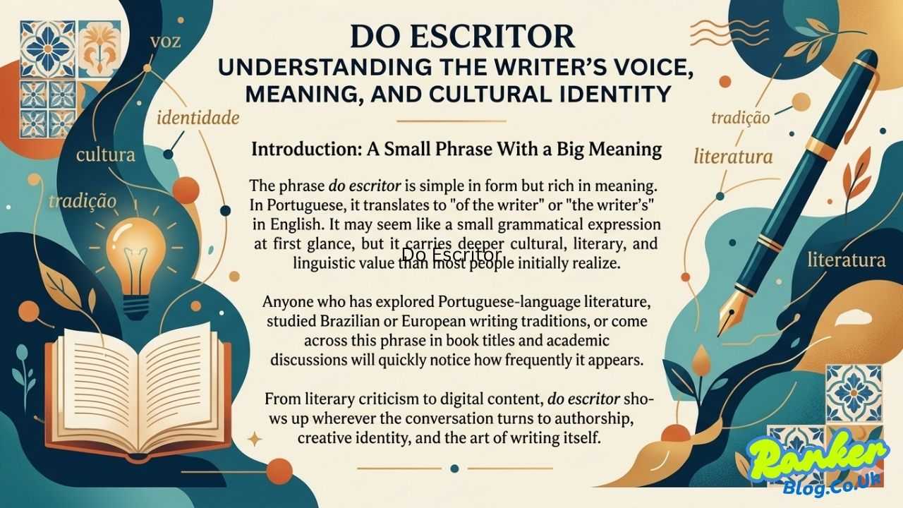 Do Escritor Understanding the Writer’s Voice, Meaning, and Cultural Identity