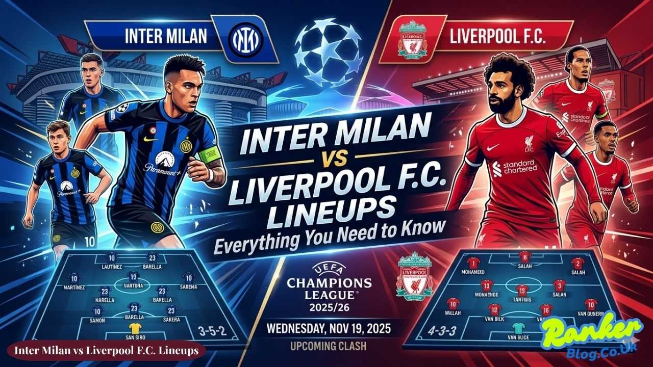 Inter Milan vs Liverpool F.C. Lineups Everything You Need to Know