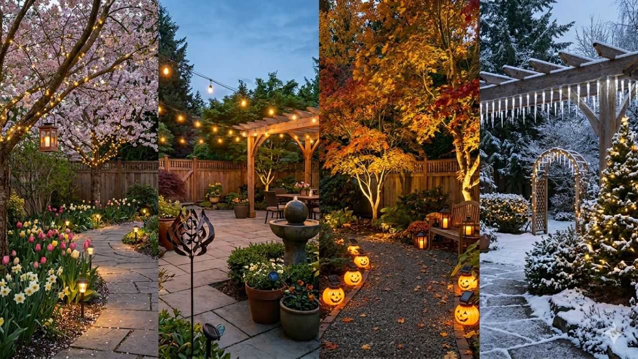 Seasonal Outdoor Lighting Ideas to Brighten Your Garden All Year Long