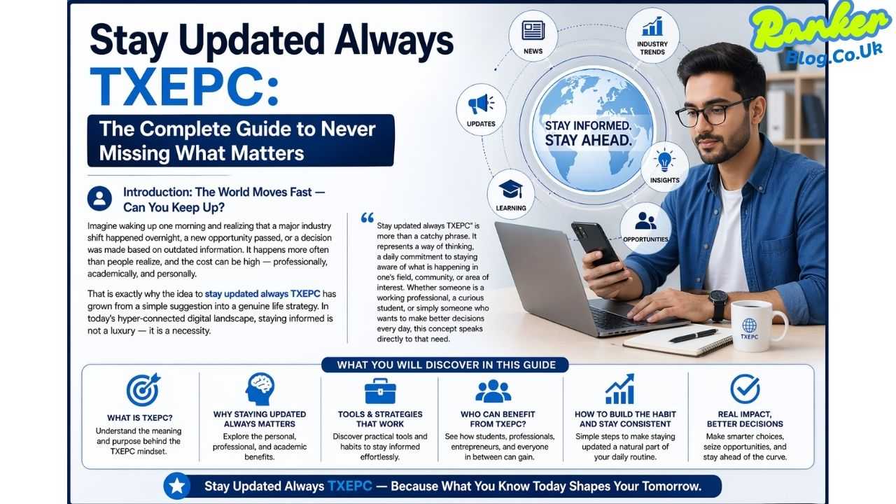 Stay Updated Always TXEPC: The Complete Guide to Never Missing What Matters