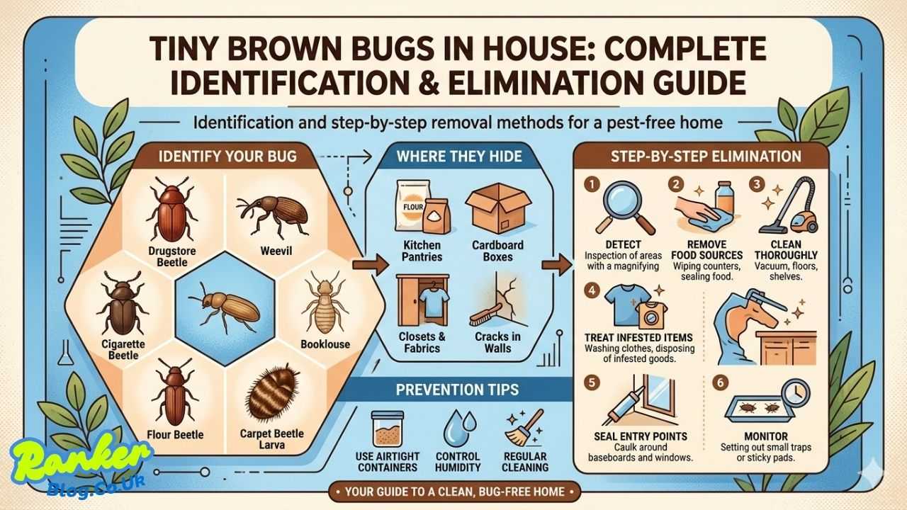 Tiny Brown Bugs in House Complete Identification & Elimination Guide