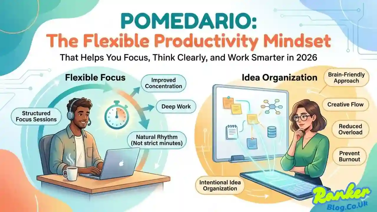 Pomedario The Flexible Productivity Mindset That Helps You Focus, Think Clearly, and Work Smarter