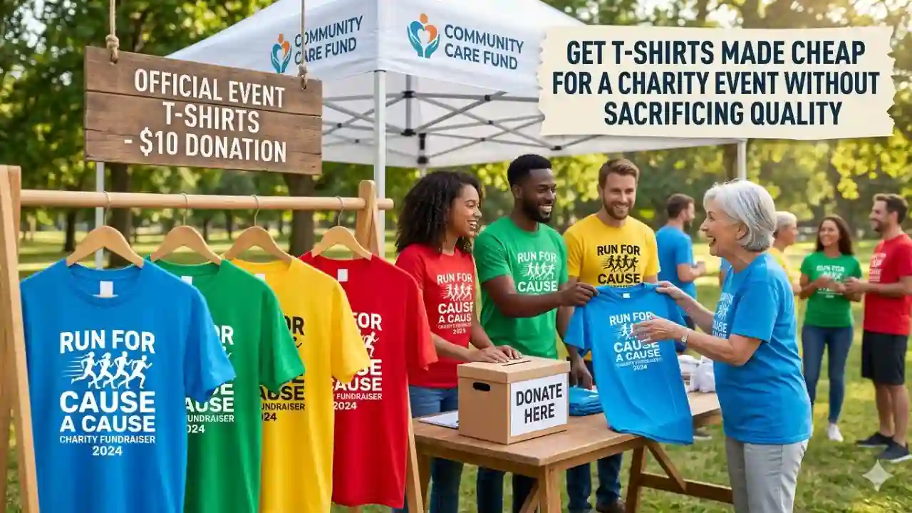 Get T-Shirts Made Cheap for a Charity Event Without Sacrificing Quality