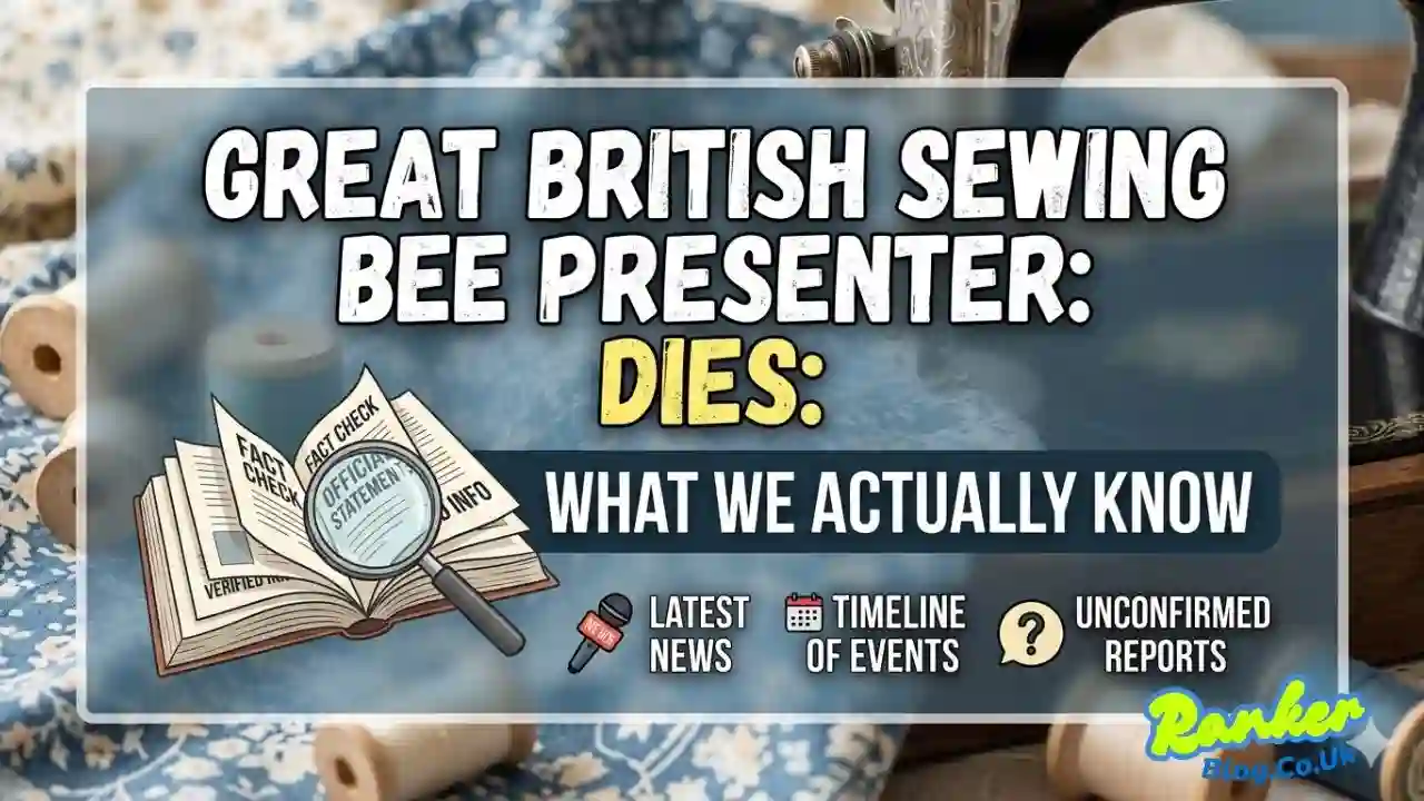 Great British Sewing Bee Presenter Dies: What We Actually Know