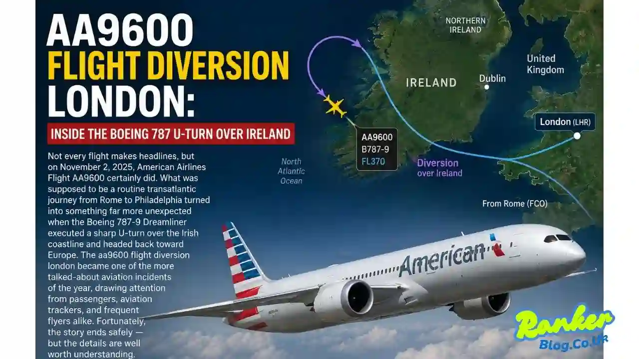 AA9600 Flight Diversion London: Inside the Boeing 787 U-Turn Over Ireland