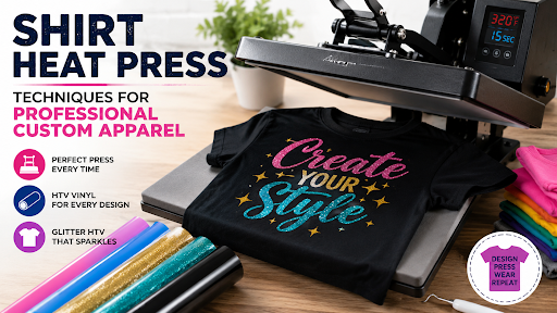 Shirt Heat Press Techniques for Professional Custom Apparel